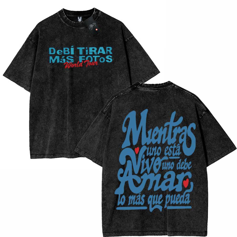 Bad Bunny Oversized T shirt Debi Tirar Mas Fotos DTMF Washed Vintage Cotton Hiphop Streetwear BB S
Bad Bunny Oversized T shirt Debi Tirar Mas Fotos DTMF Washed Vintage Cotton Hiphop Streetwear BB S