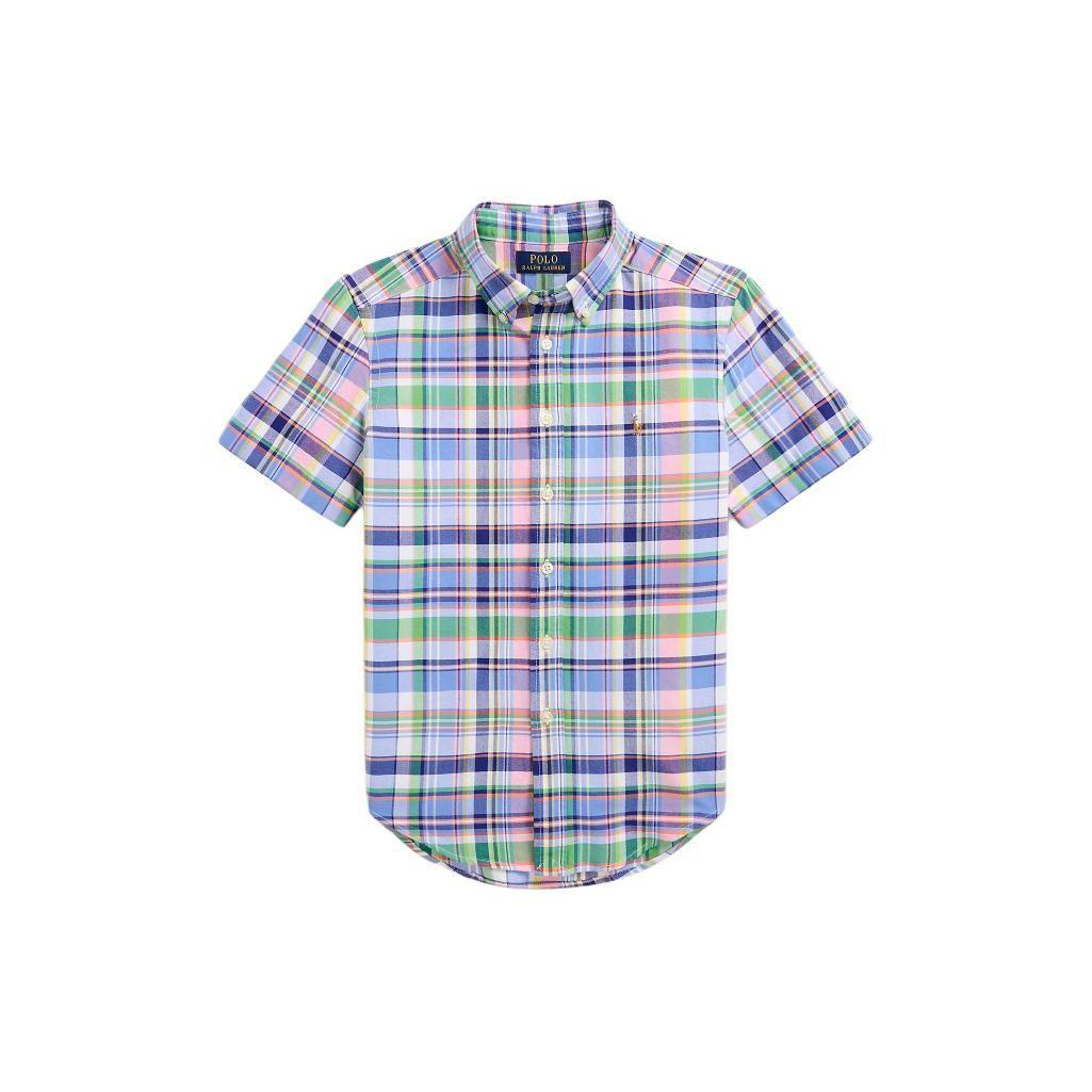 Polo Ralph Lauren Color Block Plaid Logo Embroidered Button-Down Short Sleeve Shirt Kids shirts Multicolor CWPOWOVY6820481-999 S
Polo Ralph Lauren Color Block Plaid Logo Embroidered Button-Down Short Sleeve Shirt Kids shirts Multicolor CWPOWOVY6820481-999 S