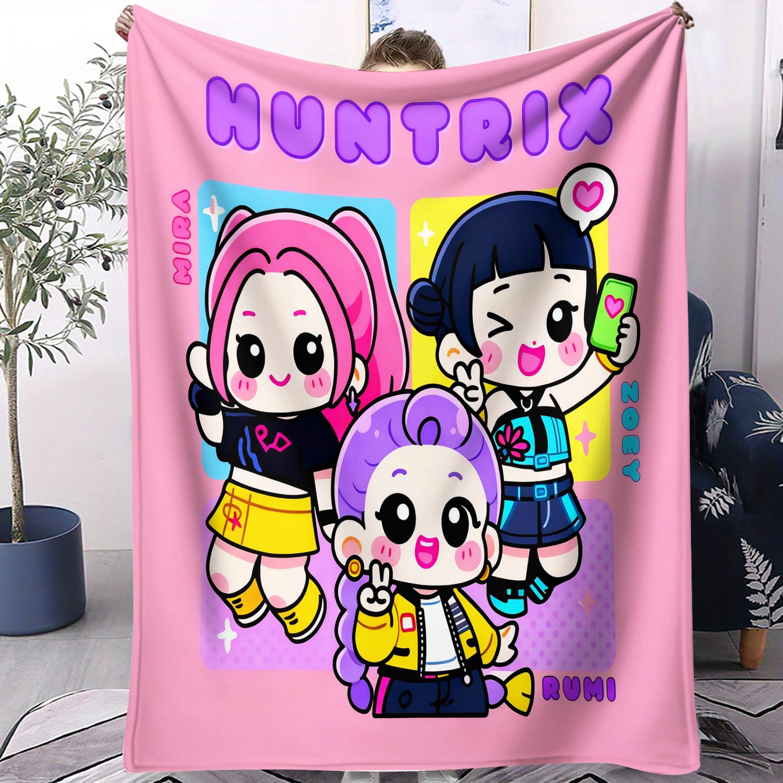 K-Pop Demon Hunters Huntrix Blankets Soft Fluffy Cartoon Blanket Air Conditioning Sofa Nap Blanket Adults and Kids Holiday Gifts 30x40in
K-Pop Demon Hunters Huntrix Blankets Soft Fluffy Cartoon Blanket Air Conditioning Sofa Nap Blanket Adults and Kids Holiday Gifts 30x40in