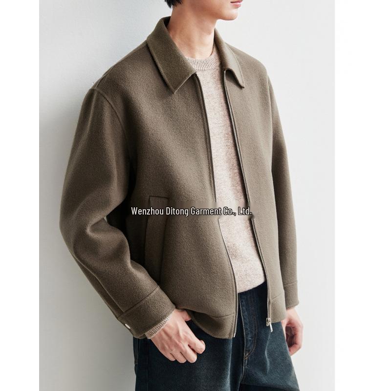 Men s Winter Double-Sided Wool Jacket with Executive Lapel XL
Men s Winter Double-Sided Wool Jacket with Executive Lapel XL