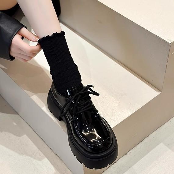 Bow platform small leather shoes women s new style jk Mary Jane Love single shoes 40
Bow platform small leather shoes women s new style jk Mary Jane Love single shoes 40