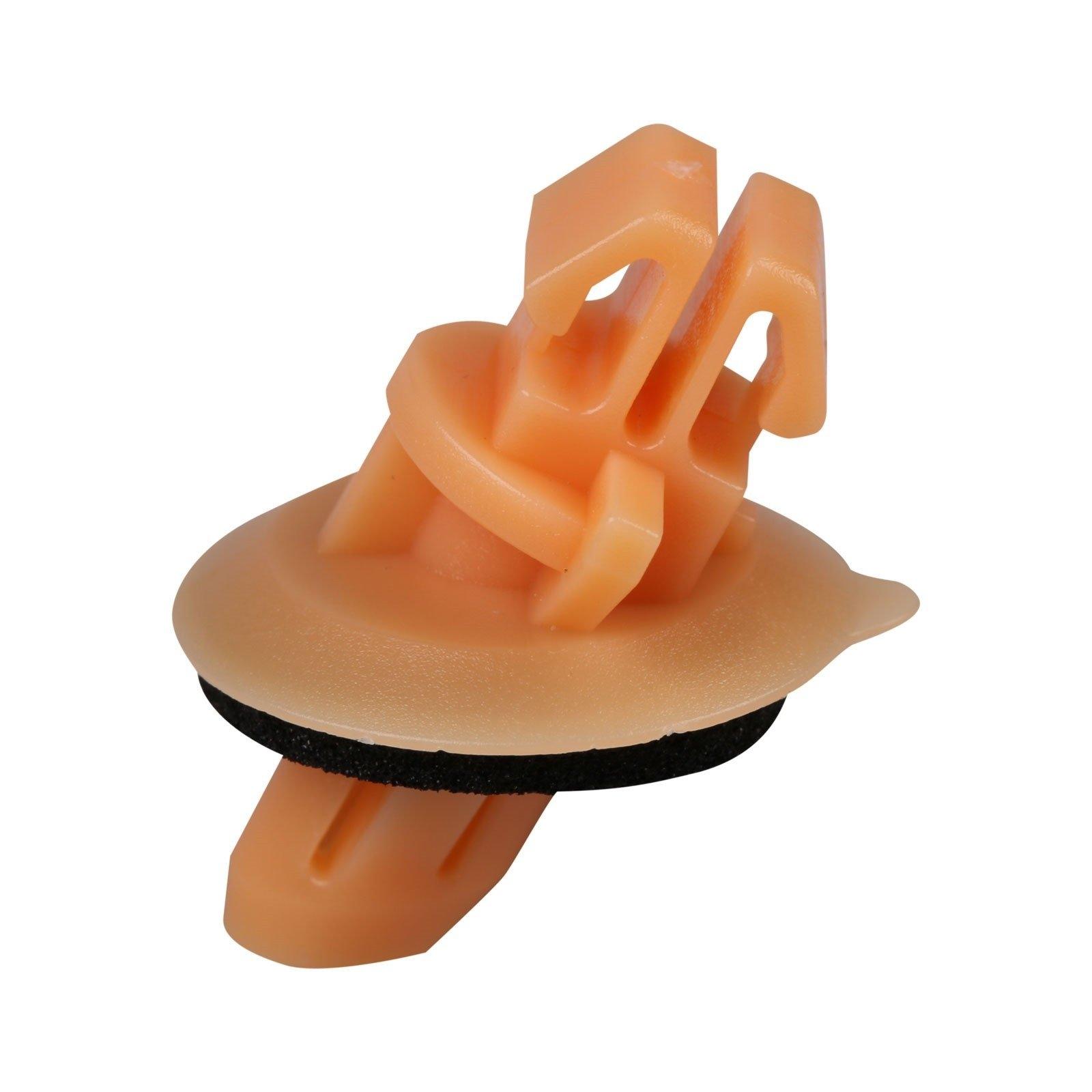 ECF1971 10 Pieces Moulding Clip for Toyota:75394 60030 Orange Head Diameter: 18.4mm Stem Dia: 7mmm Over Height: 24.4mm
ECF1971 10 Pieces Moulding Clip for Toyota:75394 60030 Orange Head Diameter: 18.4mm Stem Dia: 7mmm Over Height: 24.4mm