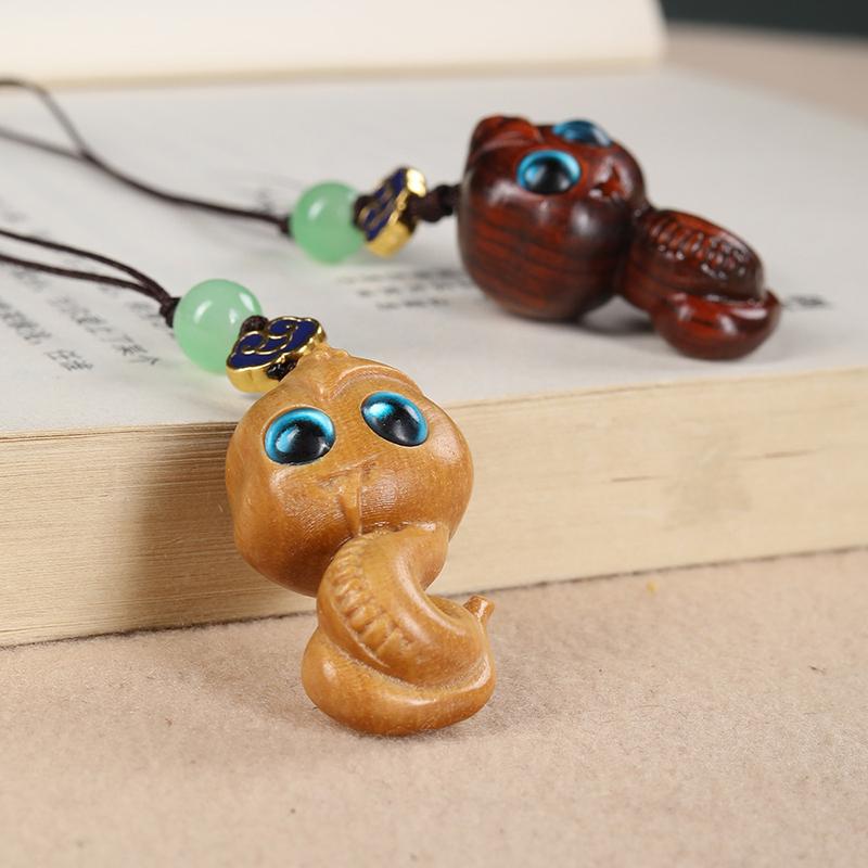 Sandalwood Wooden Snake Keychain Year Of The Snake Lucky Mobile Phone Chain Wooden Bag Pendant Charms Accessories
Sandalwood Wooden Snake Keychain Year Of The Snake Lucky Mobile Phone Chain Wooden Bag Pendant Charms Accessories