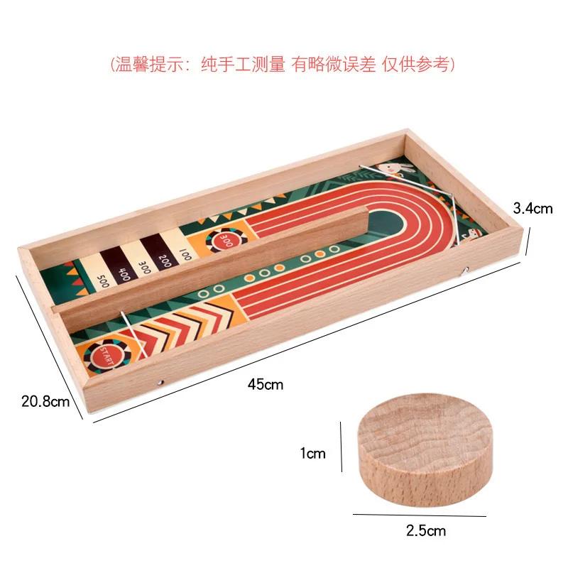 Two-player Wooden Bouncy Hockey Score Battle Game PVP Parent-child Interaction Family-friendly Best Birthday Gift for Kids
Two-player Wooden Bouncy Hockey Score Battle Game PVP Parent-child Interaction Family-friendly Best Birthday Gift for Kids