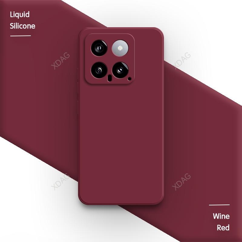Original Soft Phone Case for Xiaomi 14 Pro Ultra Civi 14T Pro 5G Liquid Silicone Camera Protection High Qualtiy Back Cover Funda xiaomi 14T pro вина червоного кольору
Original Soft Phone Case for Xiaomi 14 Pro Ultra Civi 14T Pro 5G Liquid Silicone Camera Protection High Qualtiy Back Cover Funda xiaomi 14T pro вина червоного кольору