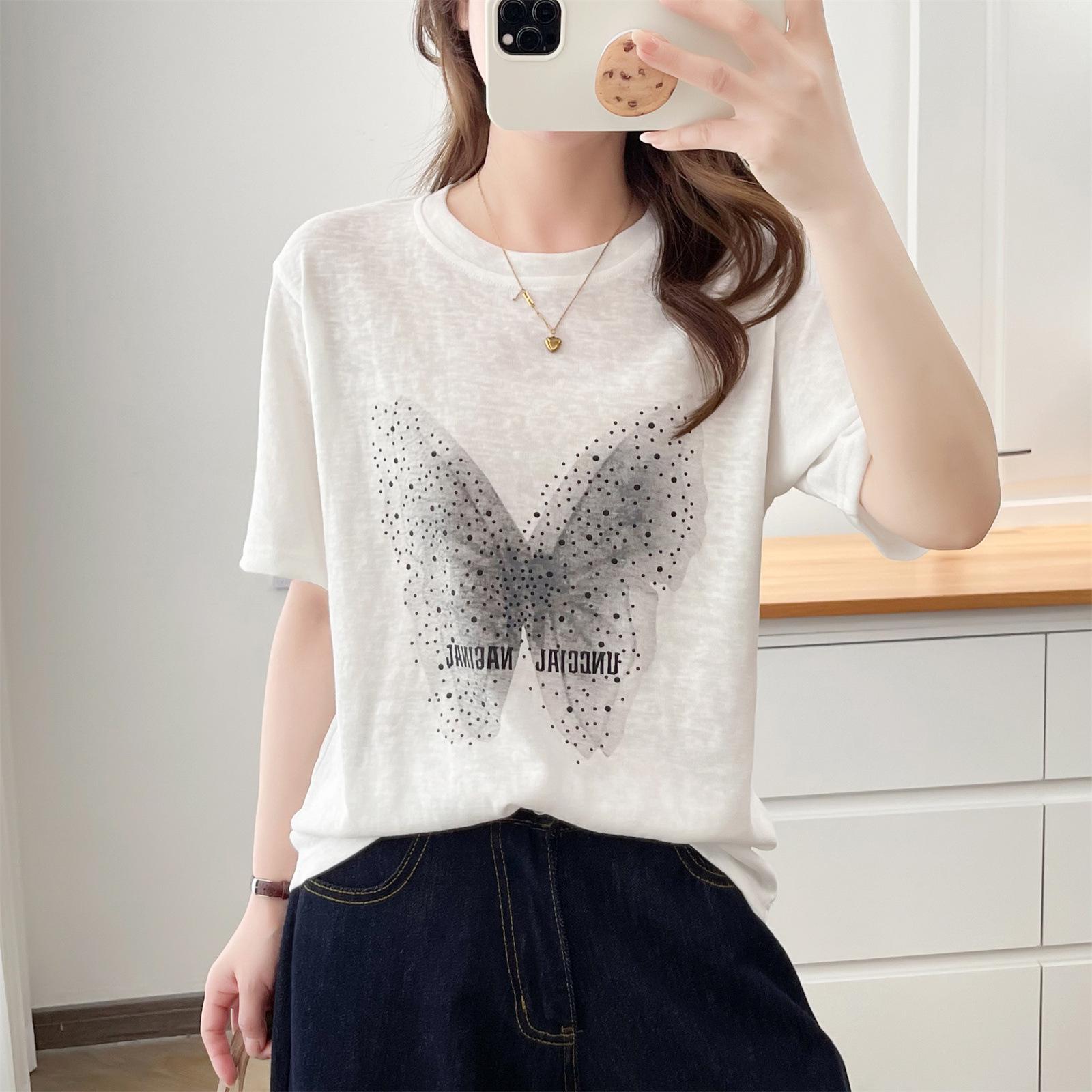 Plus Size 2026 Summer Floral Cotton Short-Sleeve Slimming Round Neck T-shirt for Women 2XL белый
Plus Size 2026 Summer Floral Cotton Short-Sleeve Slimming Round Neck T-shirt for Women 2XL белый