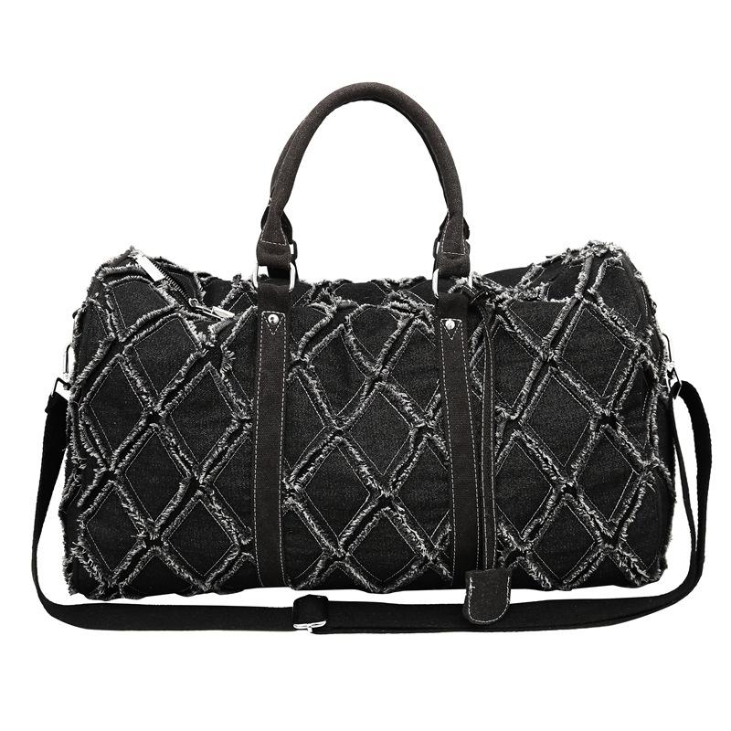 Travel Bag Large Capacity Denim Bag Trendy Cool Hip Hop Wear-resistant Shoulder Bag Business Trip Boarding Fitness Portable
Travel Bag Large Capacity Denim Bag Trendy Cool Hip Hop Wear-resistant Shoulder Bag Business Trip Boarding Fitness Portable