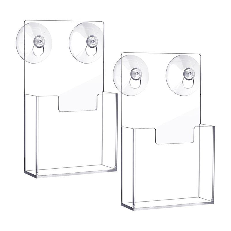 Wall Mount Acrylic Brochure Holder 2 Pcs With Suction Cups Window Clear Flyer Display Rack Pamphlet Organizer
Wall Mount Acrylic Brochure Holder 2 Pcs With Suction Cups Window Clear Flyer Display Rack Pamphlet Organizer