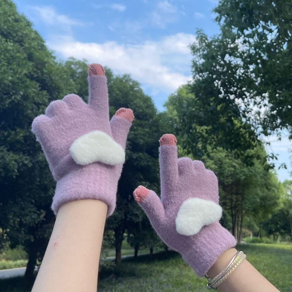 Plush Riding Split Finger Gloves Solid Color Winter Mittens Practical Thick Warm Gloves чёрный
Plush Riding Split Finger Gloves Solid Color Winter Mittens Practical Thick Warm Gloves чёрный