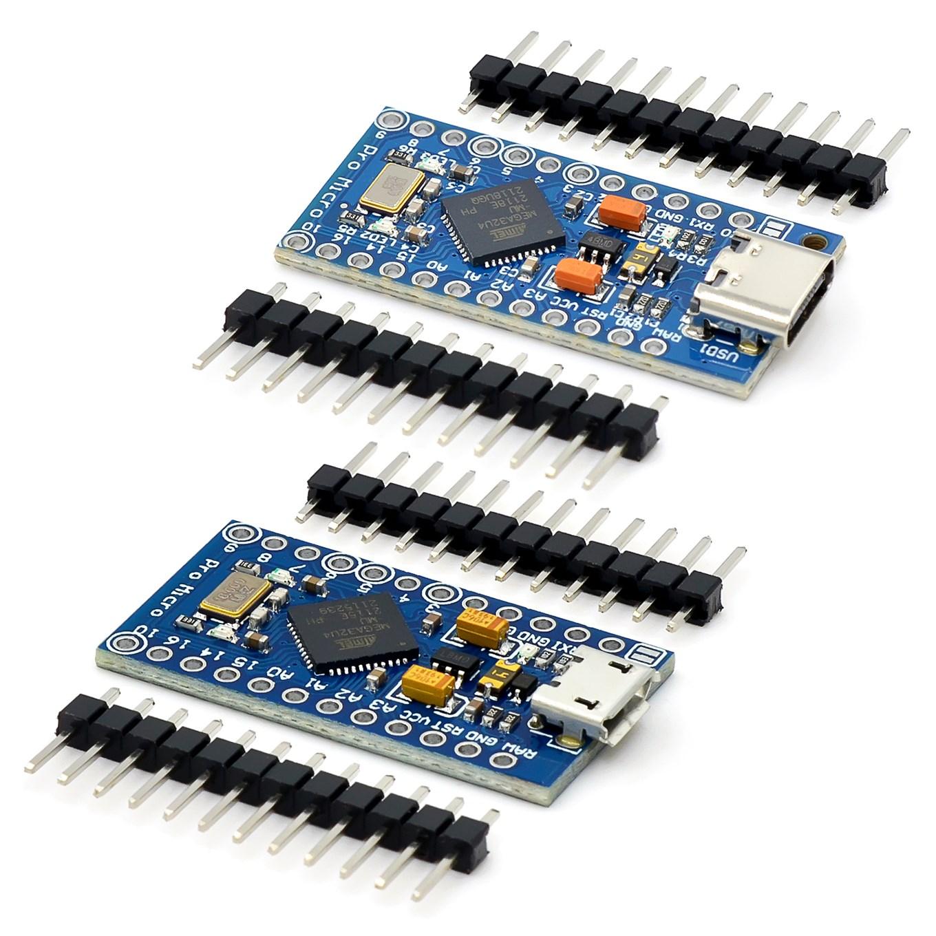 New Pro Micro for arduino ATmega32U4 Module with 2 row pin header For Leonardo in stock . best quality
New Pro Micro for arduino ATmega32U4 Module with 2 row pin header For Leonardo in stock . best quality