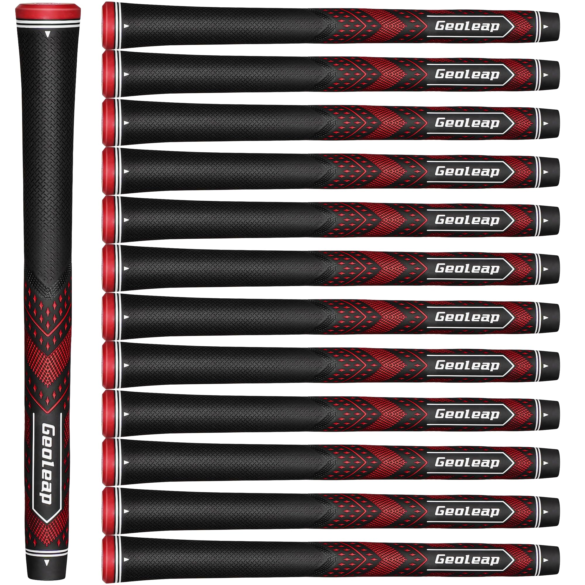 Geoleap Golf Grips Set Мягкие ручки для гольфа с уменьшенным конусным улучшенным сцеплением и превосходным комфортом, красные, 13 предметов - дизайн, производительность,
Geoleap Golf Grips Set Мягкие ручки для гольфа с уменьшенным конусным улучшенным сцеплением и превосходным комфортом, красные, 13 предметов - дизайн, производительность,