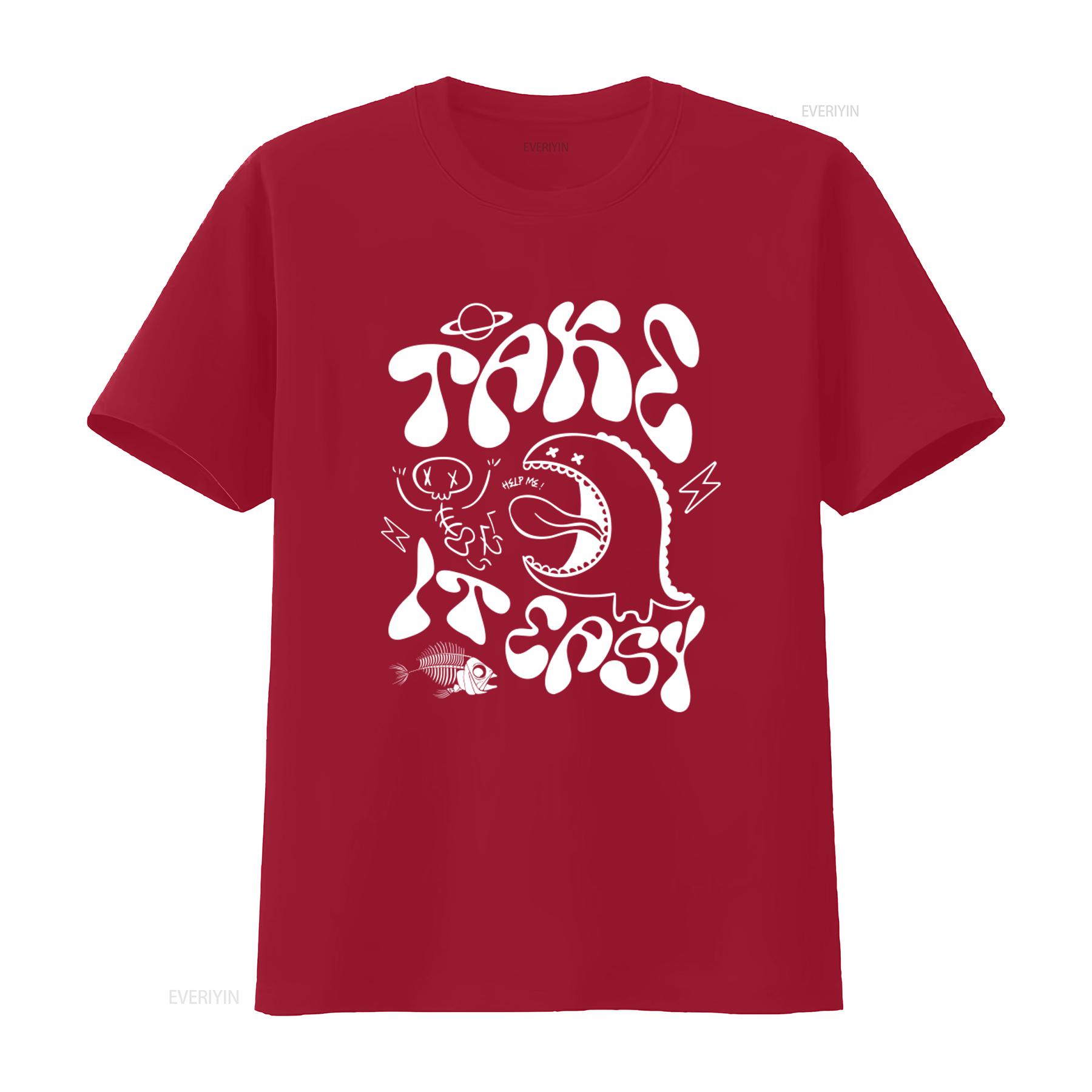 Take It Easy T Shirt Retro Style Casual Wear Cool Funny Print vintage Washed fashion Stylish Slightly Unisex Breathable S
Take It Easy T Shirt Retro Style Casual Wear Cool Funny Print vintage Washed fashion Stylish Slightly Unisex Breathable S
