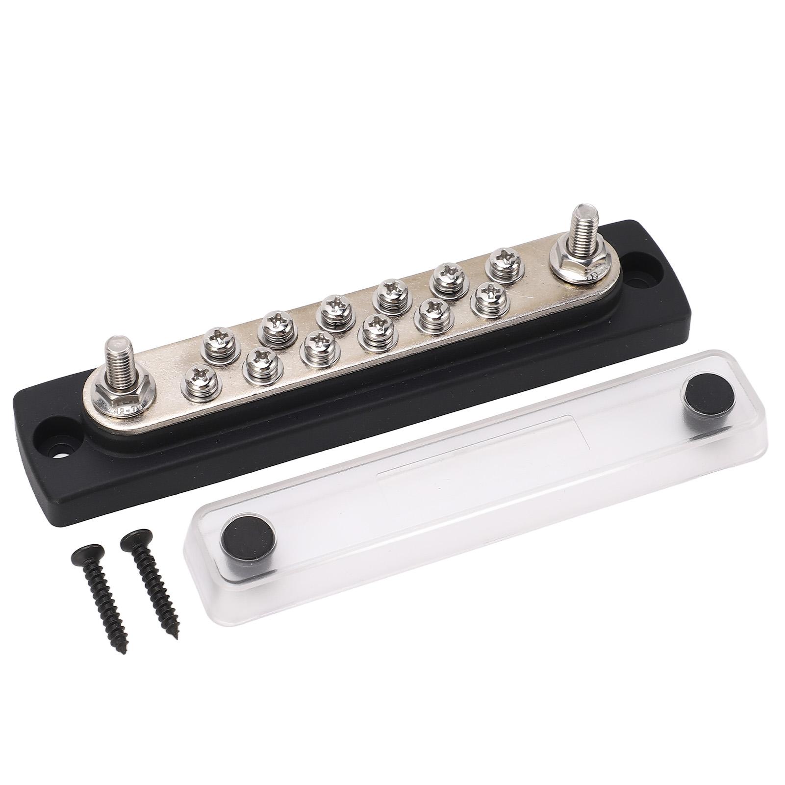 12 Point Power Distribution Block 2 X M6 Terminal Studs Terminal Bus Bar for RV Marine
12 Point Power Distribution Block 2 X M6 Terminal Studs Terminal Bus Bar for RV Marine