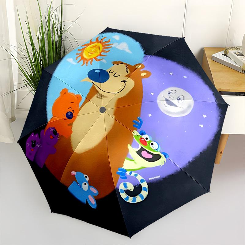 Bear in the Big Blue House Automatic Folding umbrella Compact 8 rib Design,Unique Style,Suitable for Everyday Outdoor Use,Perfect Gift
Bear in the Big Blue House Automatic Folding umbrella Compact 8 rib Design,Unique Style,Suitable for Everyday Outdoor Use,Perfect Gift