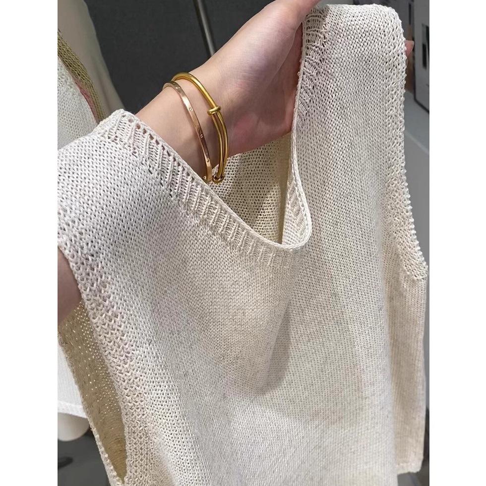 Настоятельно рекомендуется! Супер удобный трикотажный жилет из льна Tencel для женщин - идеальная летняя майка без рукавов. One Size синий
Настоятельно рекомендуется! Супер удобный трикотажный жилет из льна Tencel для женщин - идеальная летняя майка без рукавов. One Size синий