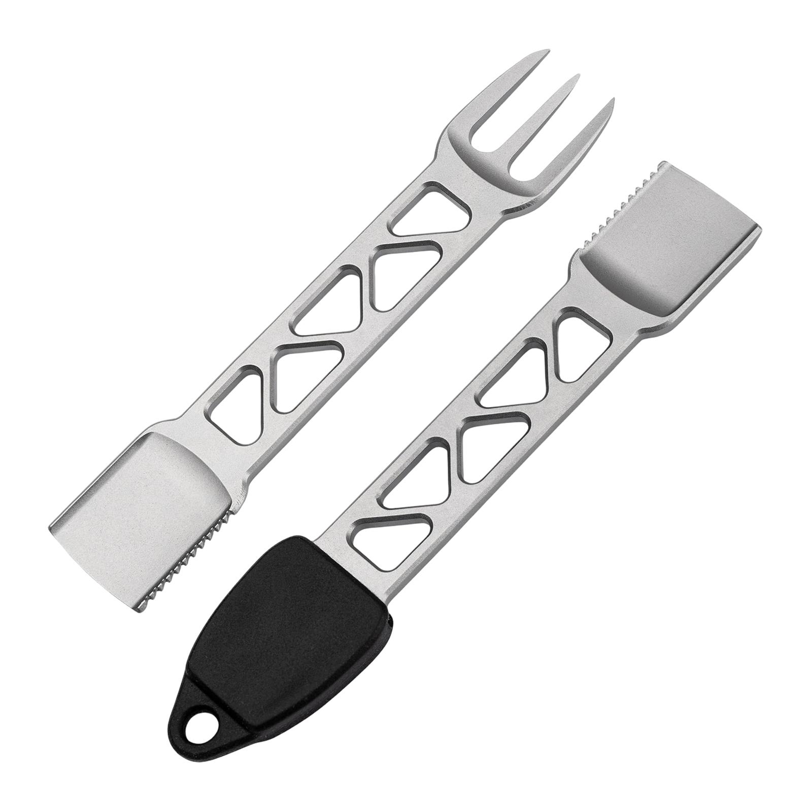 10 in 1 Titanium Alloy Mini Camping Utensil Multi Functional EDC Fork Compact Portable Outdoor Eating Tool One Size
10 in 1 Titanium Alloy Mini Camping Utensil Multi Functional EDC Fork Compact Portable Outdoor Eating Tool One Size