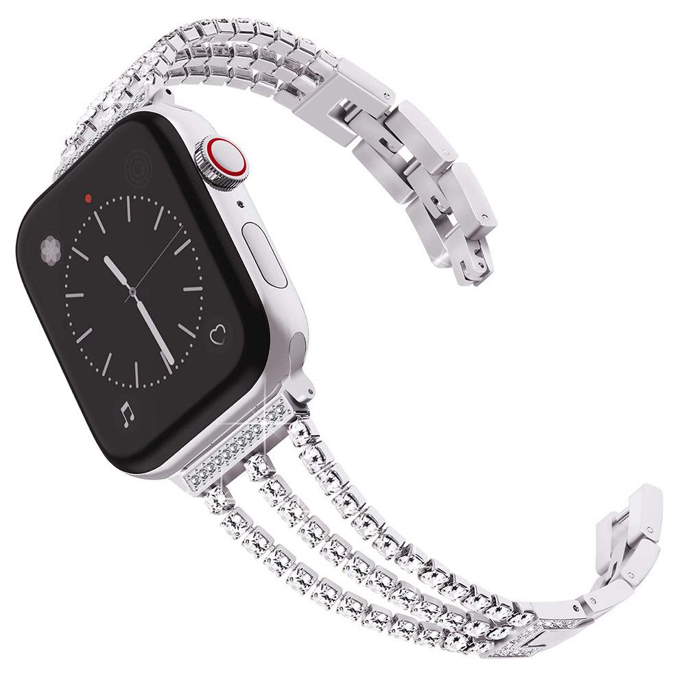 Suitable for Apple Watch straps, with exquisite diamond bow inlay strap 42 44 45 46 49 срібний
Suitable for Apple Watch straps, with exquisite diamond bow inlay strap 42 44 45 46 49 срібний
