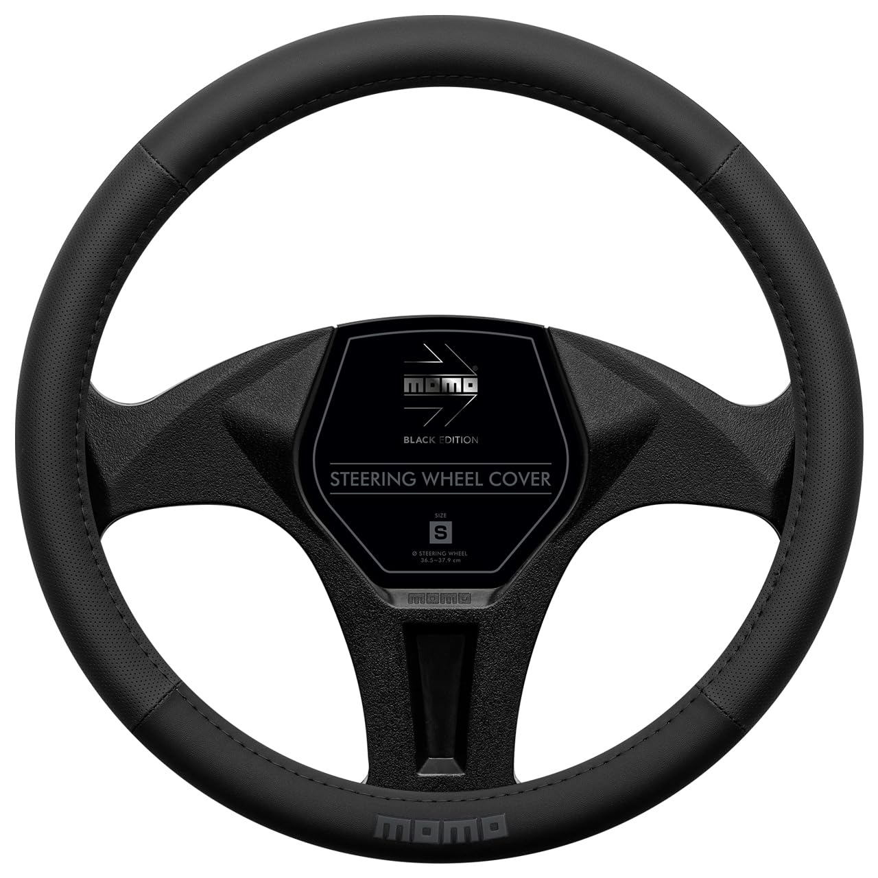 MOMO EASY BLACK EDITION Steering Wheel Cover, Italy, Milan, Size Small
MOMO EASY BLACK EDITION Steering Wheel Cover, Italy, Milan, Size Small