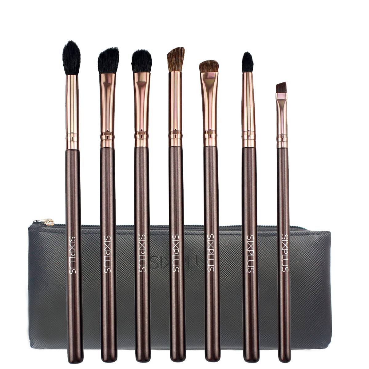 SIXPLUS Oval Brush Nylon High Quality Animal Hair Eye Makeup Brush Set of 7 (Coffee Color)
SIXPLUS Oval Brush Nylon High Quality Animal Hair Eye Makeup Brush Set of 7 (Coffee Color)