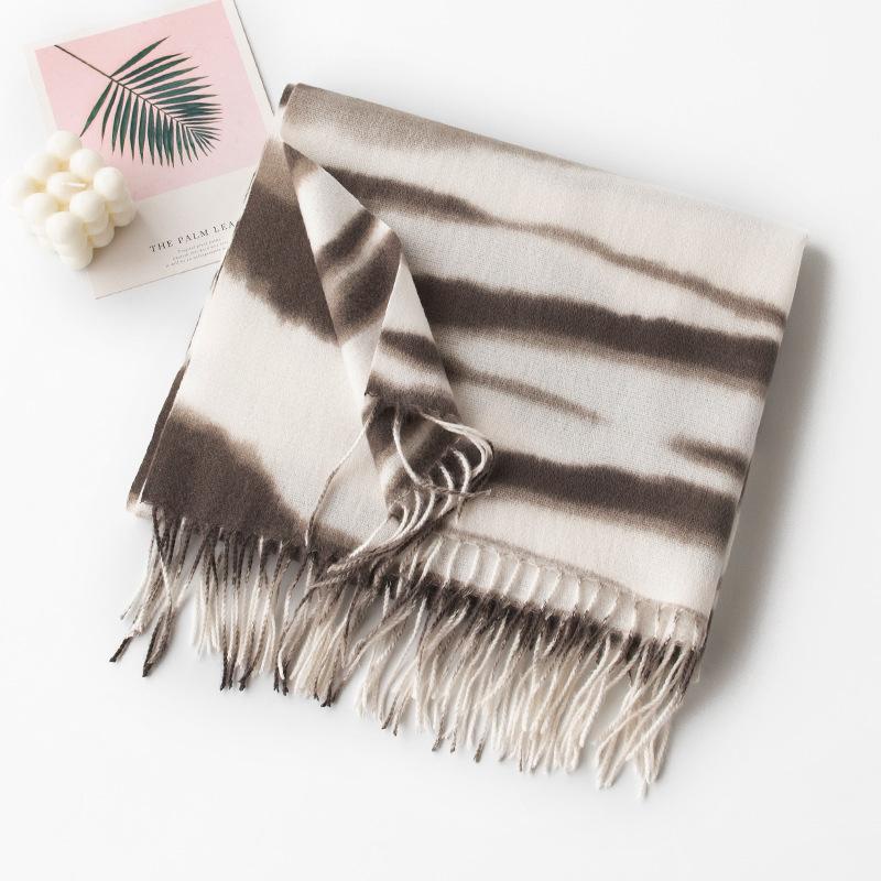 New Soft and Warm Imitation Cashmere Zebra Striped Fringed Scarf High End Women s Scarf Shawl 80*200cm
New Soft and Warm Imitation Cashmere Zebra Striped Fringed Scarf High End Women s Scarf Shawl 80*200cm