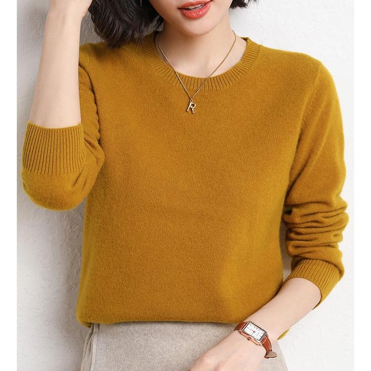 GMXIA Весенне-осенний свитер с круглым вырезом, трикотаж, женский, длинный рукав, свободный темперамент, облегающий низ, топ XXL имбирный
GMXIA Весенне-осенний свитер с круглым вырезом, трикотаж, женский, длинный рукав, свободный темперамент, облегающий низ, топ XXL имбирный