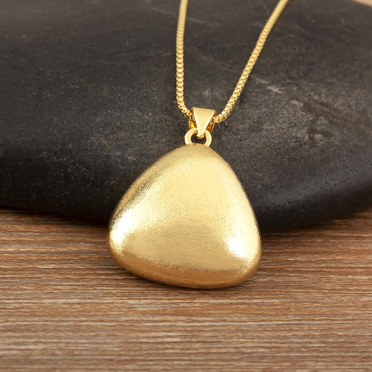 Nidin Classic New Design Simple Style Pendant Necklace For Women Men Square/Heart/Waterdrop/Triangle Shape Copper Jewelry Gifts
Nidin Classic New Design Simple Style Pendant Necklace For Women Men Square/Heart/Waterdrop/Triangle Shape Copper Jewelry Gifts