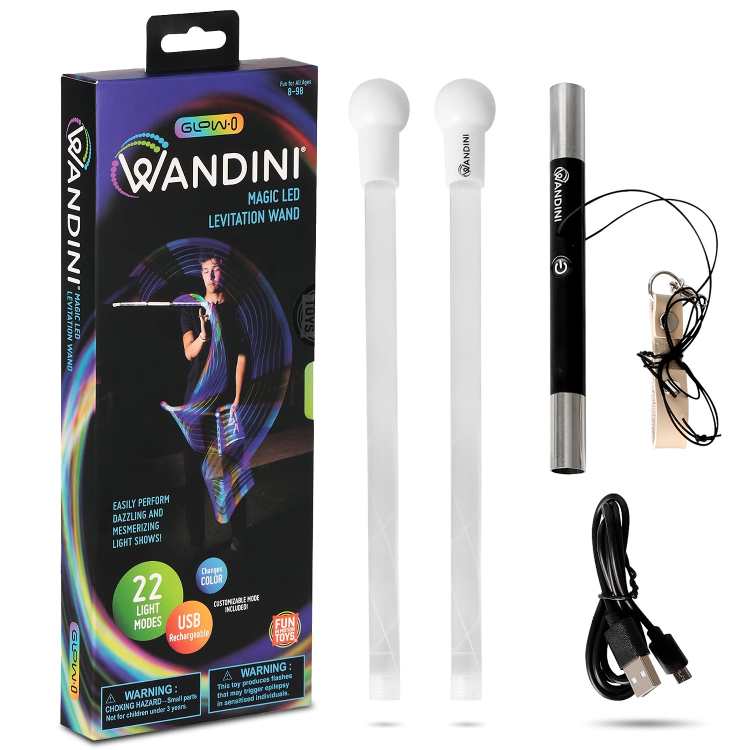 Wandini Glow.0 Magic Wand Складная светодиодная плавающая палочка с зарядкой от USB Светодиодная световая палочка 22 цветных режима освещения Приобретено экспертно сбалансировано
Wandini Glow.0 Magic Wand Складная светодиодная плавающая палочка с зарядкой от USB Светодиодная световая палочка 22 цветных режима освещения Приобретено экспертно сбалансировано