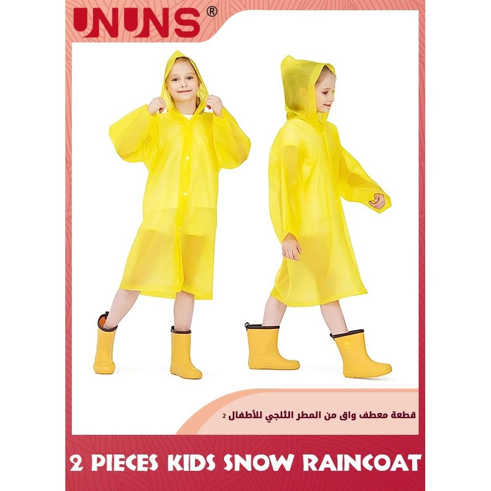 Kids Raincoat 2 Pcs Kids Waterproof Thick Rain Ponchos For Kids Reusable Emergency Rain Coats For Boys Girls Kids Snow Rainwear Jacket with Hood and
Kids Raincoat 2 Pcs Kids Waterproof Thick Rain Ponchos For Kids Reusable Emergency Rain Coats For Boys Girls Kids Snow Rainwear Jacket with Hood and
