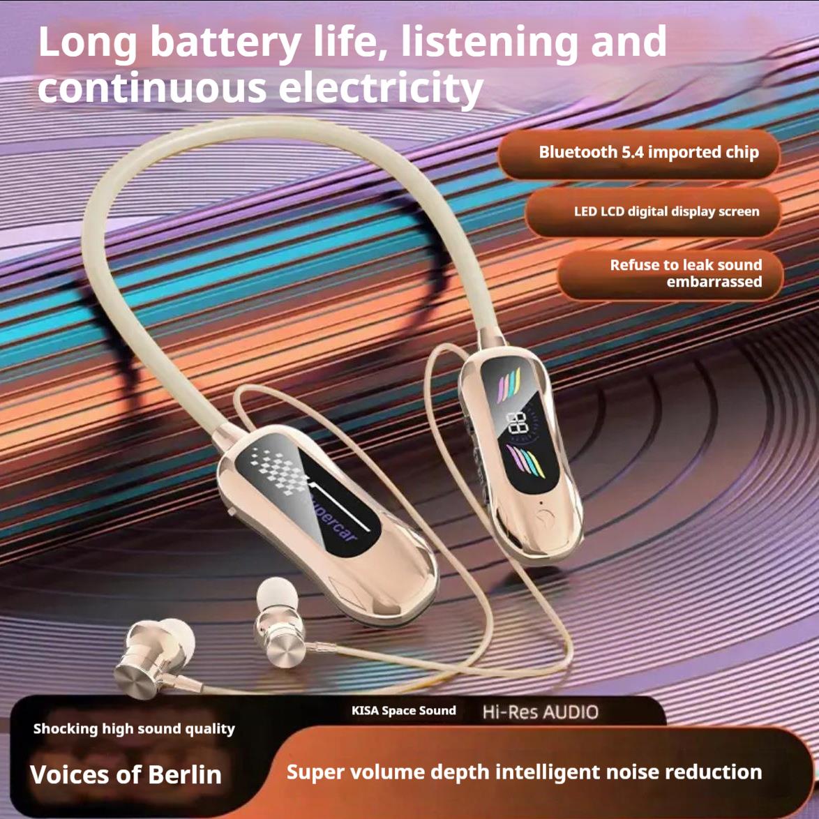 Беспроводные Bluetooth-наушники-вкладыши с магнитным креплением на шею, стереозвуком, светодиодным дисплеем, в форме спортивного автомобиля, спортивные игровые наушники золотой
Беспроводные Bluetooth-наушники-вкладыши с магнитным креплением на шею, стереозвуком, светодиодным дисплеем, в форме спортивного автомобиля, спортивные игровые наушники золотой