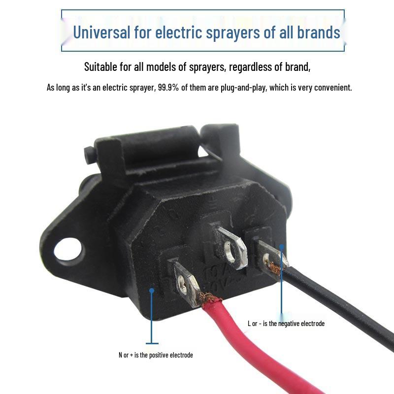 Three-Port Electric Sprayer Charging Socket for Pesticide Applicators
Three-Port Electric Sprayer Charging Socket for Pesticide Applicators