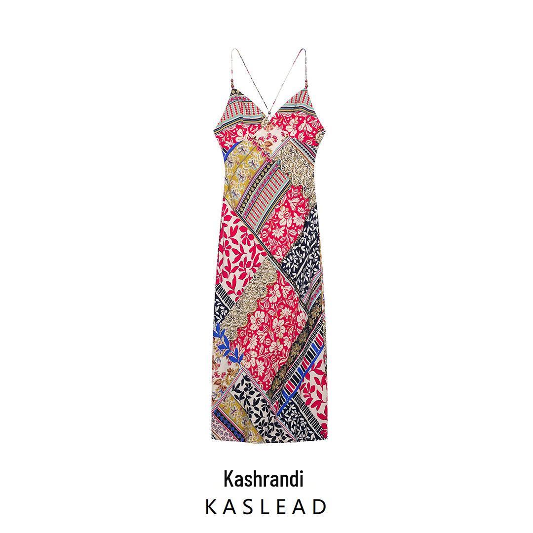 2025 Spring Women s Spaghetti Strap Print Midi Dress - European & American Style Fashion Large
2025 Spring Women s Spaghetti Strap Print Midi Dress - European & American Style Fashion Large