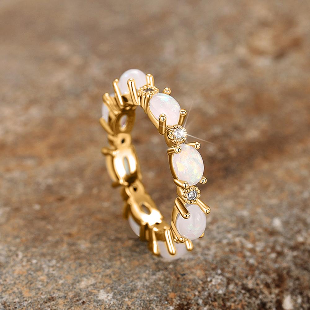 Huitan Imitation Opal Promise Rings for Women Statement Finger Accessories Daily Wear Party Chic Girl Rings Gift Fashion Zircon 7
Huitan Imitation Opal Promise Rings for Women Statement Finger Accessories Daily Wear Party Chic Girl Rings Gift Fashion Zircon 7