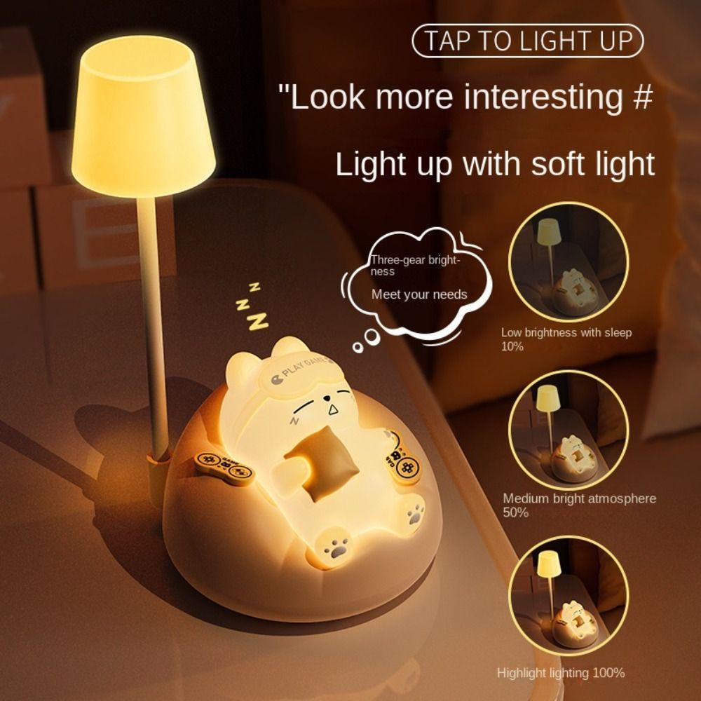 Desktop Sleeping Cat Night Light USB Charging Sleeping Atmosphere Light Bedside Table Lamp Home
Desktop Sleeping Cat Night Light USB Charging Sleeping Atmosphere Light Bedside Table Lamp Home