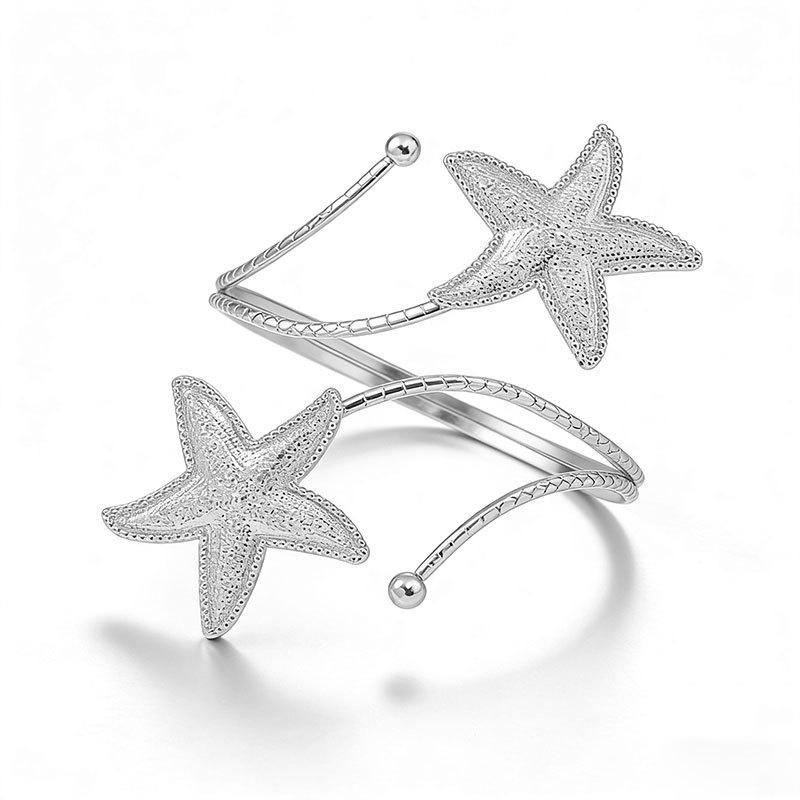 Ocean Style Starfish Women s Armband - Elegant Daily Vacation Accessory срібний
Ocean Style Starfish Women s Armband - Elegant Daily Vacation Accessory срібний