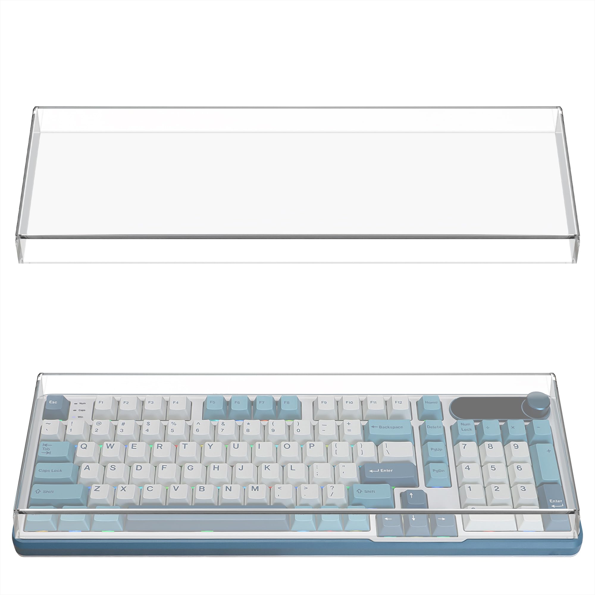 Geekria Keyboard Dust Cover Clear Acrylic Keypad Cover for Computer Mechanical Keyboard Compatible with RK ROYAL KLUDGE AULA F99 EPOMAKER Keychron Q5
Geekria Keyboard Dust Cover Clear Acrylic Keypad Cover for Computer Mechanical Keyboard Compatible with RK ROYAL KLUDGE AULA F99 EPOMAKER Keychron Q5
