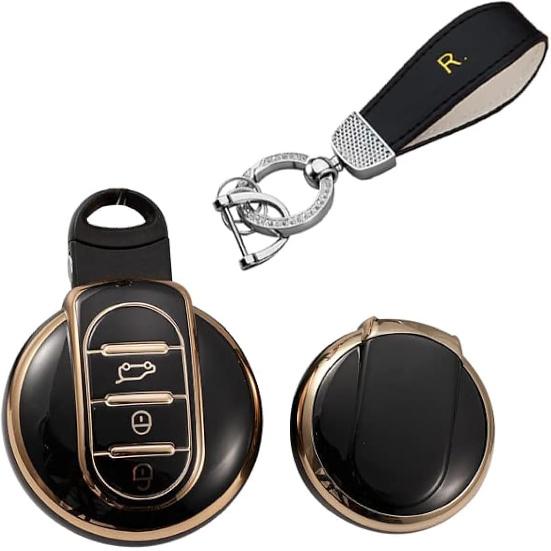 HIBEYO Soft TPU Key Fob Cover with Keychains for BMW Mini Cooper F55 Clubman F54 Hatch F56 Cabrio F57 Countryman Cooper S Cooper D Cooper SD F60 Key чёрный
HIBEYO Soft TPU Key Fob Cover with Keychains for BMW Mini Cooper F55 Clubman F54 Hatch F56 Cabrio F57 Countryman Cooper S Cooper D Cooper SD F60 Key чёрный