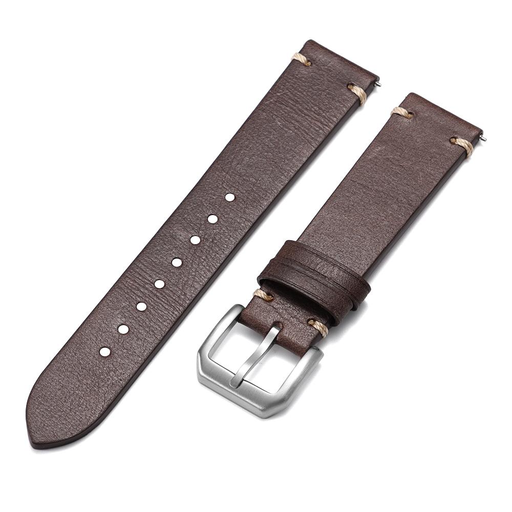 20/22mm Vintage Genuine Leather Watch Strap Stitching Cowhide Watchband for Omega Watches Wrist Band Quick Release Bracelet Belt 20mm темно-коричневого кольору
20/22mm Vintage Genuine Leather Watch Strap Stitching Cowhide Watchband for Omega Watches Wrist Band Quick Release Bracelet Belt 20mm темно-коричневого кольору