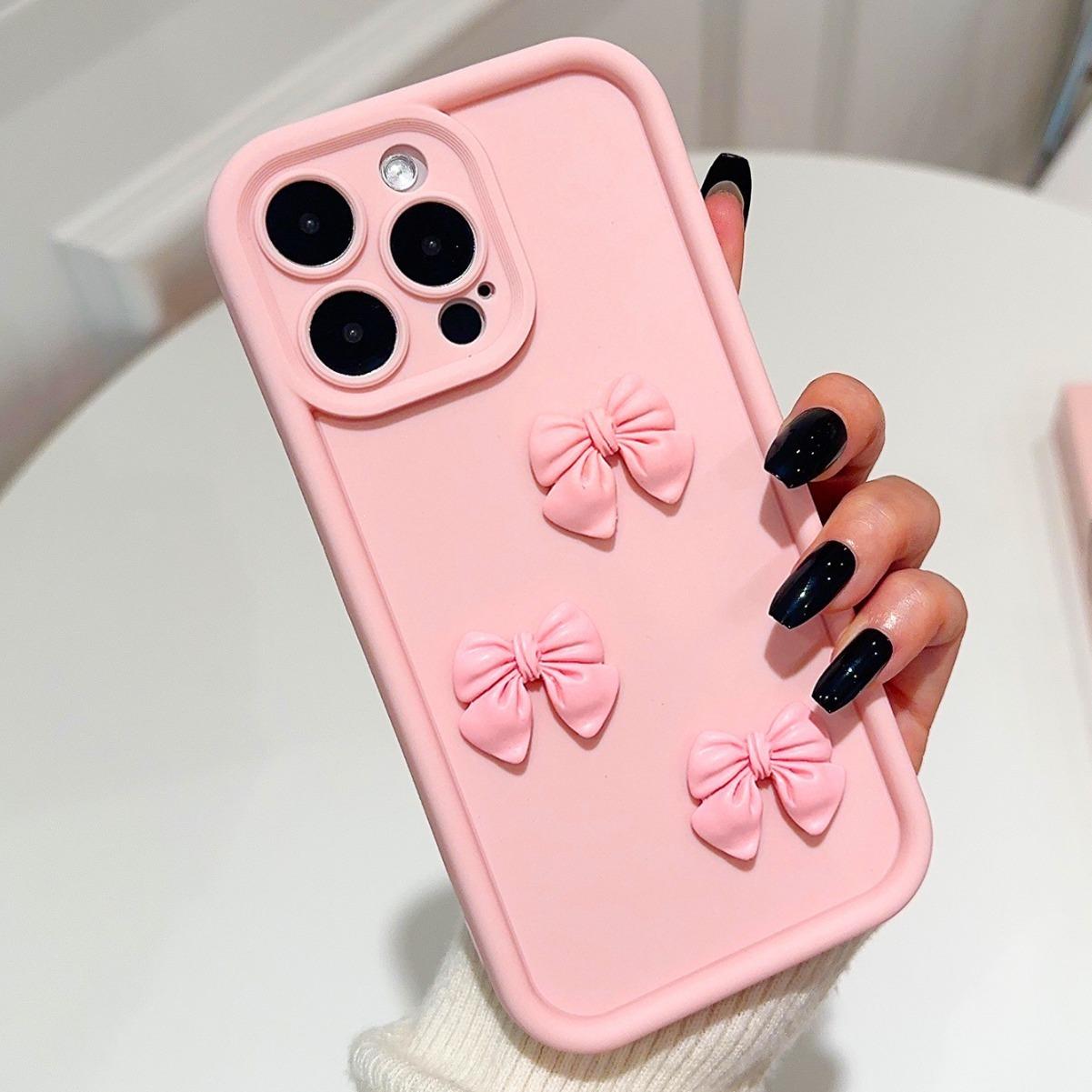 For iPhone 15 Pro Max TPU Case Cute 3D Bowknot Design Creative Protective Phone Cover Type A
For iPhone 15 Pro Max TPU Case Cute 3D Bowknot Design Creative Protective Phone Cover Type A