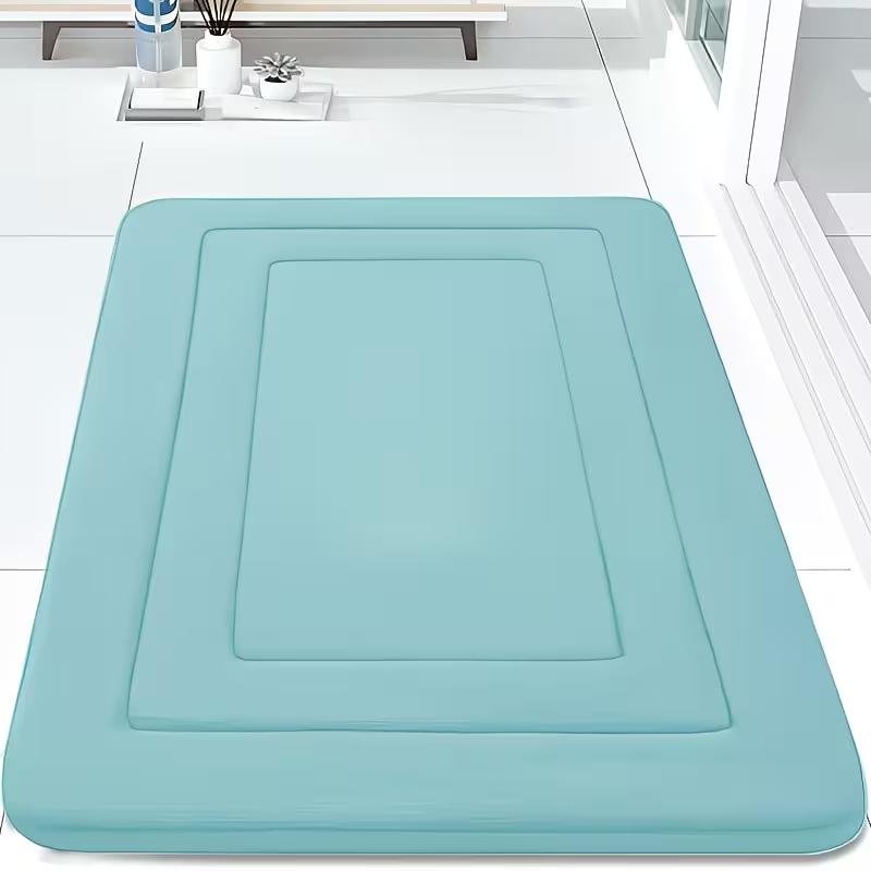 Coral Fleece Bathroom Floor Mat Anti-Slip Quick Dry Absorbent Bath Rug with PVC Backing Machine Washable Bathroom Carpet 40x60cm світло-синій колір
Coral Fleece Bathroom Floor Mat Anti-Slip Quick Dry Absorbent Bath Rug with PVC Backing Machine Washable Bathroom Carpet 40x60cm світло-синій колір