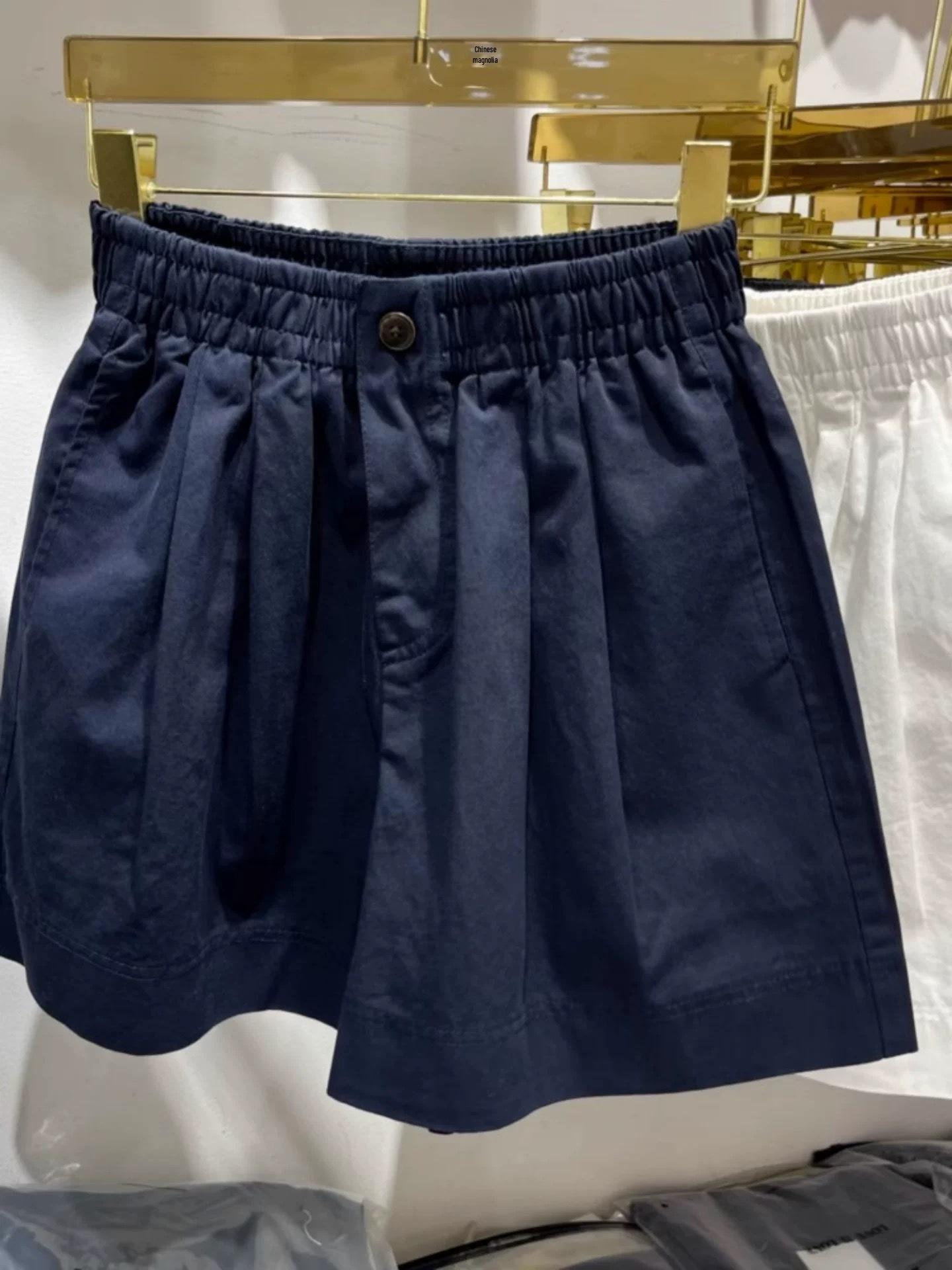 Plus Size Summer Elastic Waist A-line Wide Leg Shorts - Women s Fashionable Loose Casual Hot Pants XL recommended for 130-160 jin темно-синий
Plus Size Summer Elastic Waist A-line Wide Leg Shorts - Women s Fashionable Loose Casual Hot Pants XL recommended for 130-160 jin темно-синий