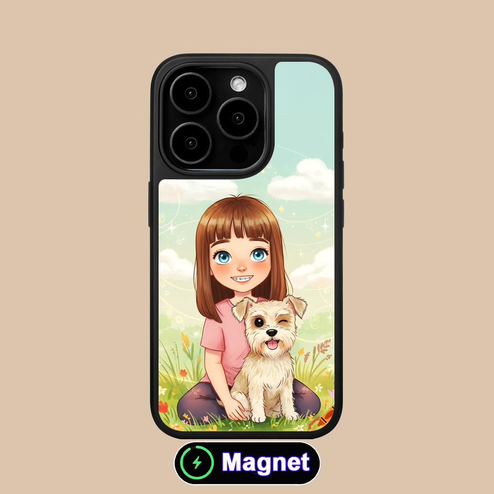 Girl Dog Puppy Matte Surface Magsafe Mobile Phone Case for iPhone 17 16 15 14 13 12 11 Air Pro Max Plus Colorful Cover iPhone 11
Girl Dog Puppy Matte Surface Magsafe Mobile Phone Case for iPhone 17 16 15 14 13 12 11 Air Pro Max Plus Colorful Cover iPhone 11