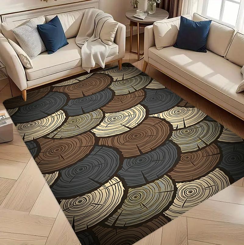 Tree Ring Carpet Rug Wood Grain Neutral Color Modern Minimalist Non-Slip Durable Home Decoration Bedroom Living Room Floor Mat 40x60cm
Tree Ring Carpet Rug Wood Grain Neutral Color Modern Minimalist Non-Slip Durable Home Decoration Bedroom Living Room Floor Mat 40x60cm
