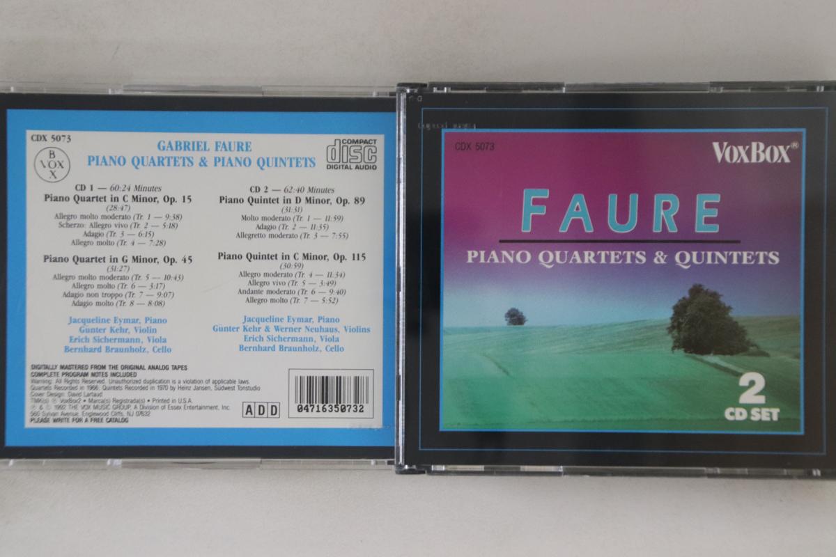 CD GABRIEL FAURE - Piano Quartets & Piano Quintets CDX5073 VOXBOX Japan Classical Used
CD GABRIEL FAURE - Piano Quartets & Piano Quintets CDX5073 VOXBOX Japan Classical Used