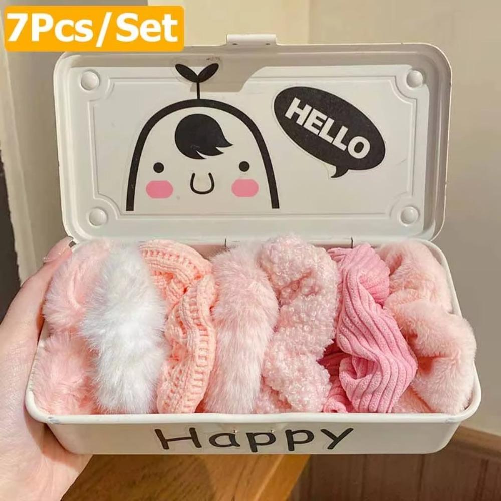 7 pcs Solid Color Ponytail Holder Cute Rubber Bands New Hair Band
7 pcs Solid Color Ponytail Holder Cute Rubber Bands New Hair Band