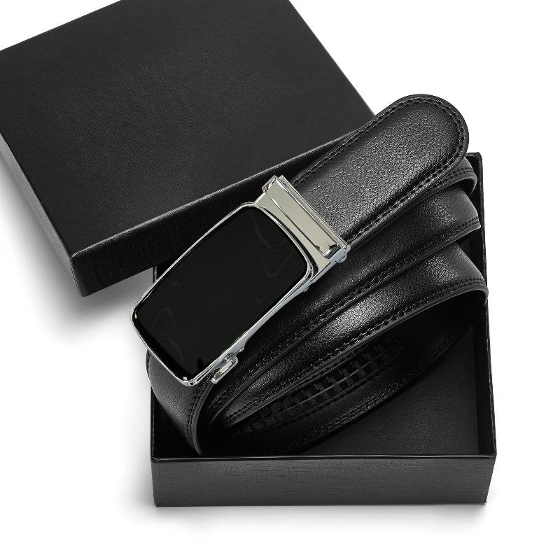 en s genuine leather automatic buckle belt gift box, gift-giving business versatile fashion belt with trousers 120*3.5cm
en s genuine leather automatic buckle belt gift box, gift-giving business versatile fashion belt with trousers 120*3.5cm