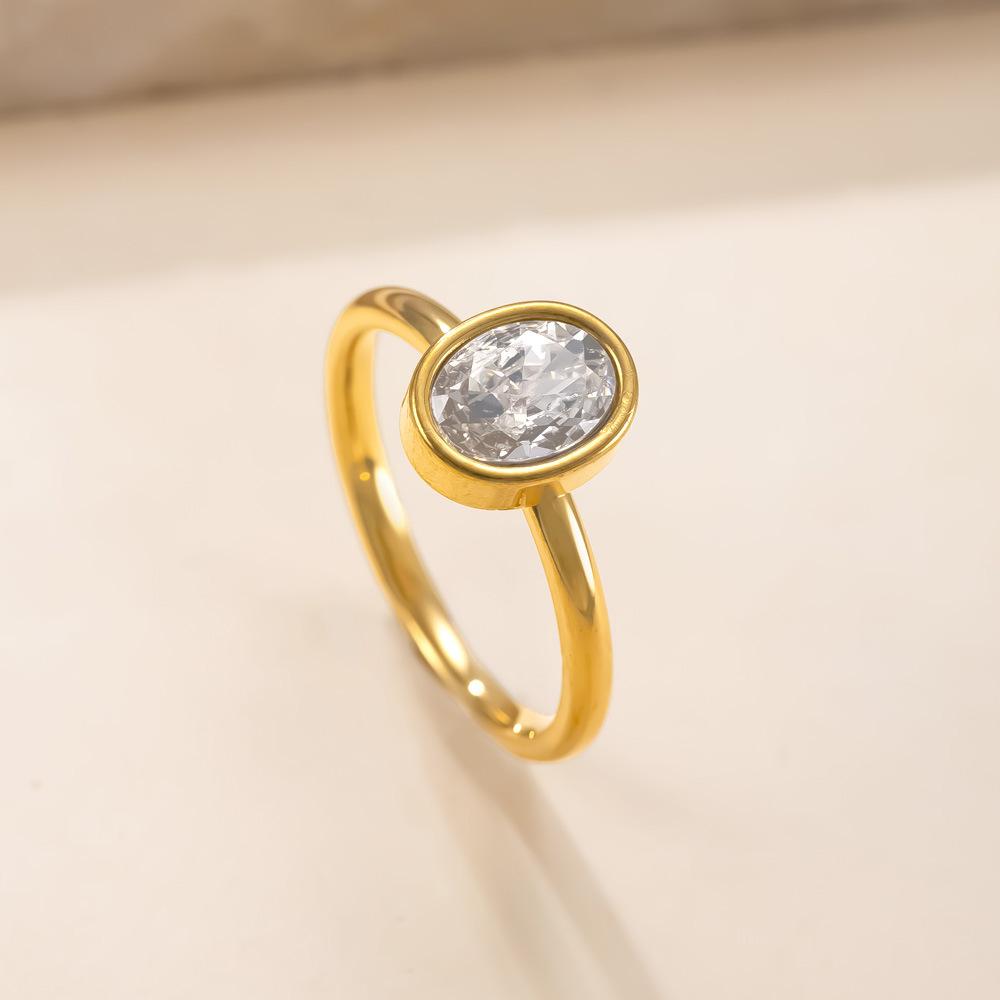 Oval Shaped Zircon Ring for Women Stainless Steel Ring Gold Plated No-fading Jewelry New 9 золотий
Oval Shaped Zircon Ring for Women Stainless Steel Ring Gold Plated No-fading Jewelry New 9 золотий