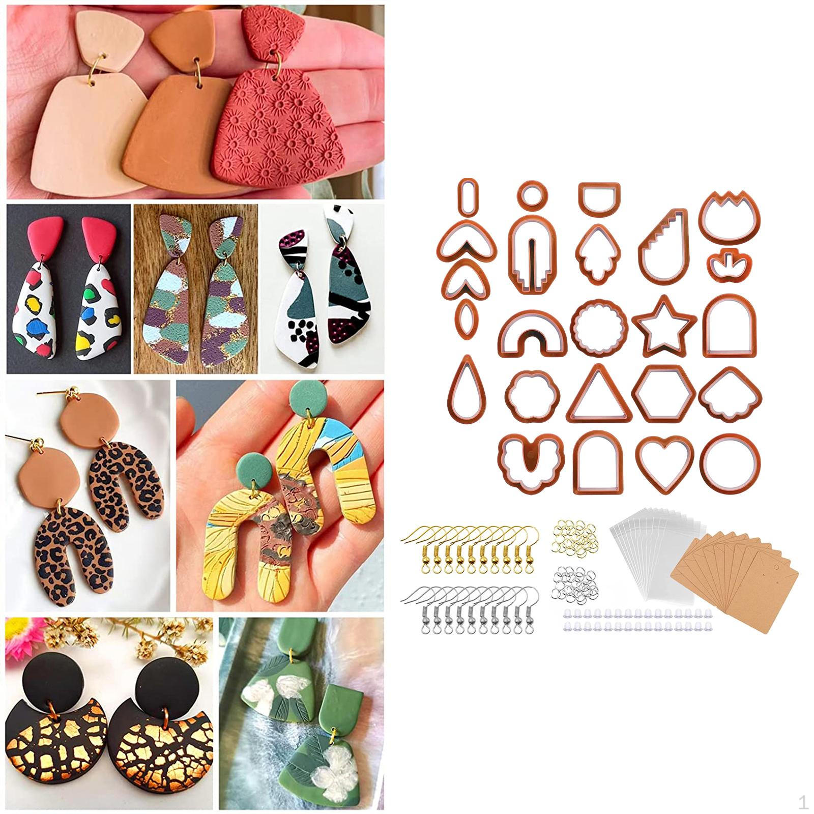 124 Pieces Cutter of Polymer Clay for Earrings Durable Multiple Shape Wide Application Accessories Red/124pcs_Package size
124 Pieces Cutter of Polymer Clay for Earrings Durable Multiple Shape Wide Application Accessories Red/124pcs_Package size