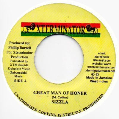 7inch Record SIZZLA / NICKA BRITISH - Great Man Of Honor / School Girl NONE XTerminator Jamaica Reggae, Ska & Dub Used
7inch Record SIZZLA / NICKA BRITISH - Great Man Of Honor / School Girl NONE XTerminator Jamaica Reggae, Ska & Dub Used