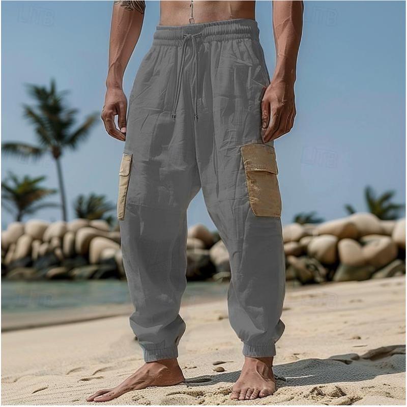 Men s Outdoor Trend Casual Pants Beach Straight Pants Plain Comfort Street Everyday Clothing M белый
Men s Outdoor Trend Casual Pants Beach Straight Pants Plain Comfort Street Everyday Clothing M белый