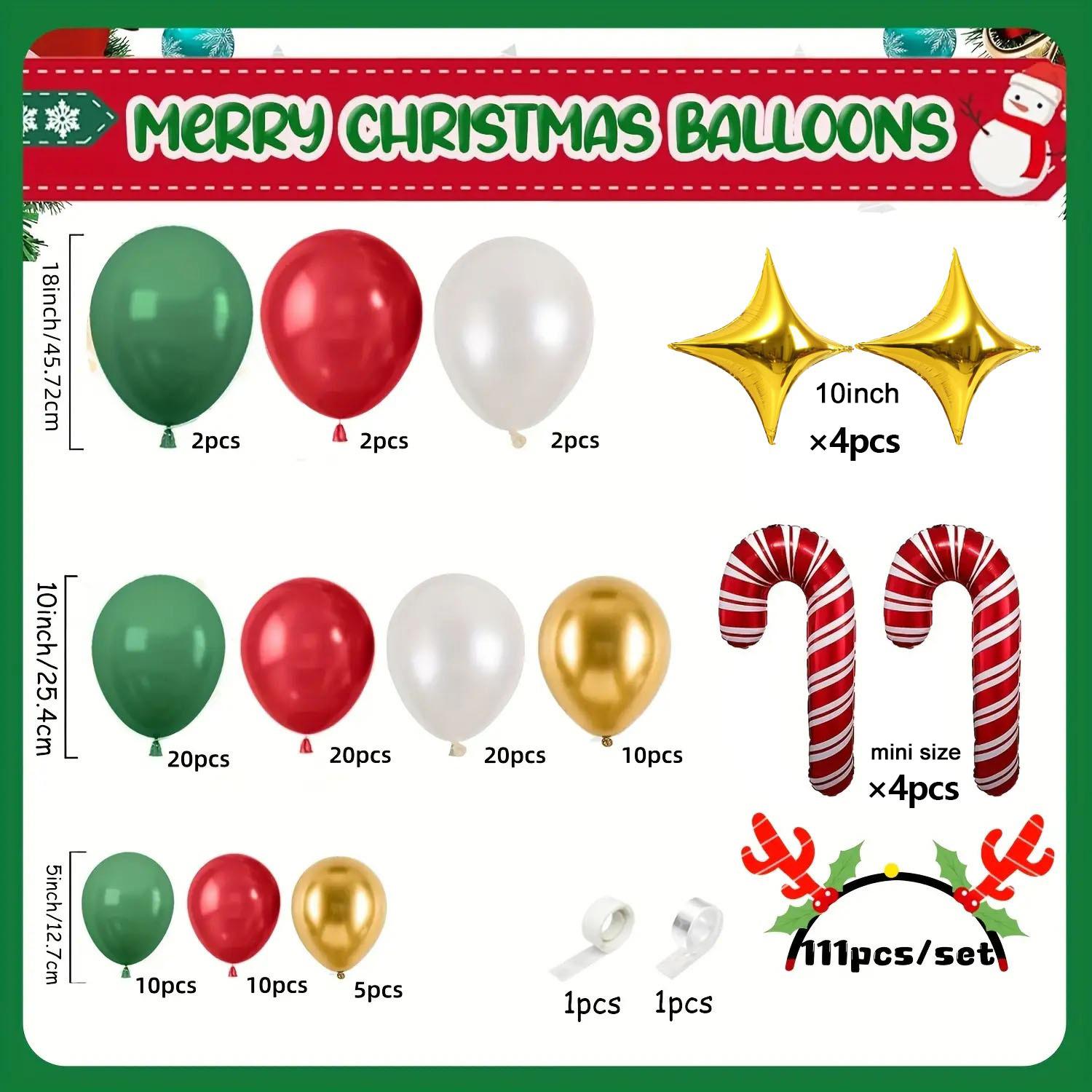 Christmas Balloon Wreath Set Wine Red, Dark Green, Pearl White Balloon Used for Christmas, New Year, Christmas Party Decoration Other
Christmas Balloon Wreath Set Wine Red, Dark Green, Pearl White Balloon Used for Christmas, New Year, Christmas Party Decoration Other